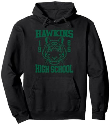 Lycée Tigers Hawkins Stranger Things 1986 Sweat à Capuche