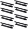 8 Pcs Handles, Wardrobe Handles, Stick On Handles, Self Adhesive Door Handle, Window Auxiliary Handle, Suitable for Furniture, Kitchen, Cabinets, Wardrobes (Black)