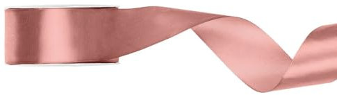 PartyDeco Ruban cadeau en satin or rose 25 m x 25 mm de large