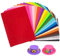 Filz zum Basteln, 30 Stück Bastelfilz 20 x 30cm Bunte Filzplatten für Handarbeit Diy Handwerk NäHen Party Dekorationen(COLOR:Mehrfarbig)