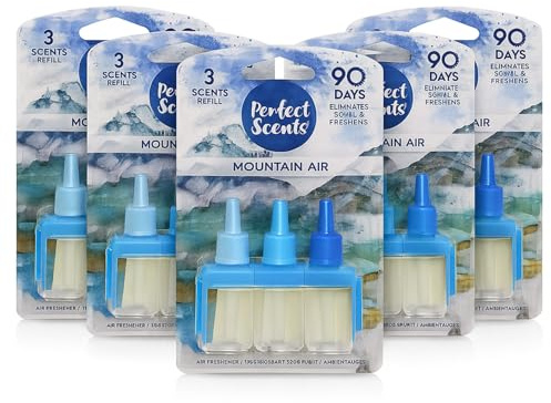 Pack of 5 Plug-In 3volution Air Freshener Refills by Just Pure – Compatible with Ambi Pur 3tation Plug-In Units, Long-Lasting 20ml Refills, Up to 90 Days of Fragrance