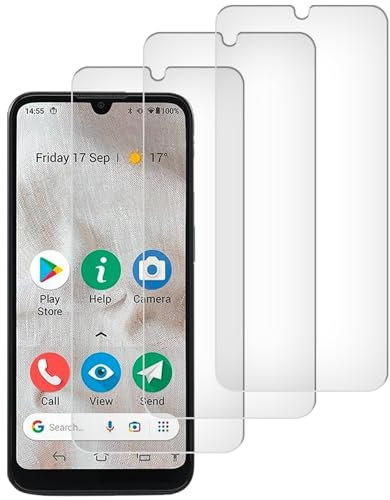 3 Pack for Doro 8100 4G/ Doro 8100 Plus Screen Protector, Tempered Glass Film, Case Friendly, Anti-Scratch, 9H Hardness