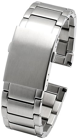 HMFANG Edelstahl-Uhrenarmband Kompatibel Mit Diesel DZ4316 DZ7395 7305 4209 4215 Männer Metall Solid Armband Armband 24 Mm 26 Mm 28 Mm 30 Mm(A Silver,26mm)