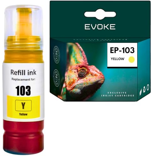 EVOKE 103 XL Tinte kompatibel zu Epson EcoTank L3251 L3250 L3150 L3151 L3260 L3256 Rot (Magenta) 7500 Seiten 70 ml