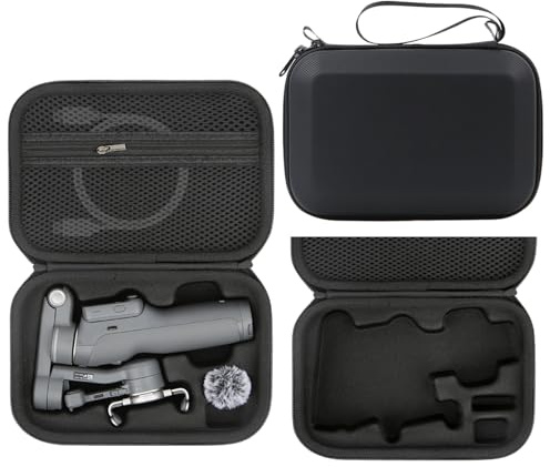 Osmo Mobile 8P Case, Travel Carry Bag Portable Protective Hard Storage Carrying Case for DJI Osmo Mobile 8P Gimbal Stabilizer Advanced Tracking Combo Accessories (Black)