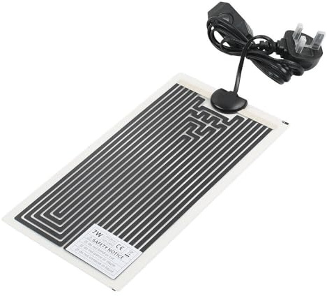 Reptile Heat Mat Black with Thermostat Controller | Waterproof heating pad for vivarium, ideal for creating warm spots.