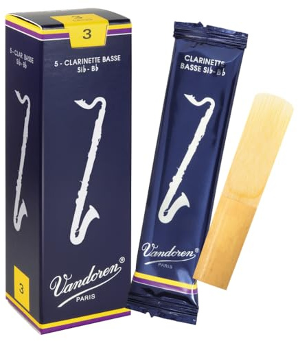 Vandoren Bass Clarinet Reeds - Box of 5 - Strength 3