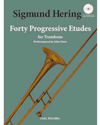 Hering, Sigmund: Forty Progressive Etudes for Trombone (Noten +CD)