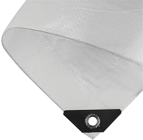 NOOR Abdeckplane Hobby - 120g/m² - 2x3 m - Weiß - Allzweckplane für Schutz vor Witterung - Ideal geeignet für den Garten - UV-stabil, beidseitig beschichtet, wasserfest, abwaschbar & langhaltig
