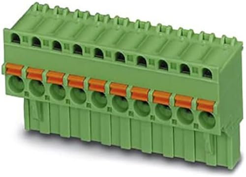 PHOENIX CONTACT MC 0.510-G-2.5 PCB header, 0.5 mm² nominal cross-section, 10 number of connections, MC 0.5..-G range, 2.5 mm pitch, green, 50 pieces