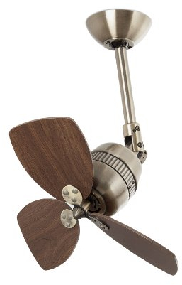 Faro Barcelona Vedra 33450 - Ventilador sin luz, aluminio y palas madera mdf
