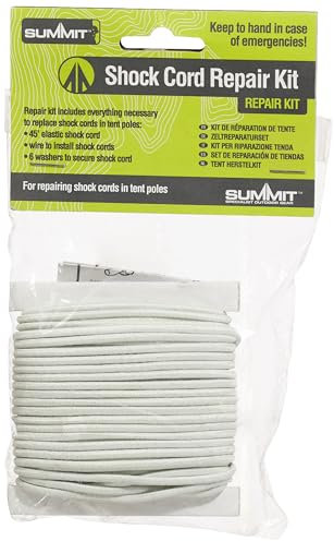 PMS SHOCK CORD KIT REPAIR BROKEN TENT POLES HEADER CARD