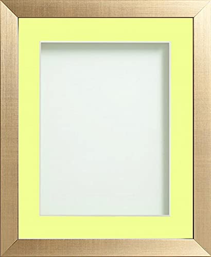 Frame Company Simpson Gold 20x16 Frame with Lemon Bon Bon Mount for 15x10