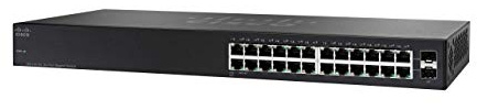 Cisco SG110-24 Gigabit Switch (24 Ports, inkl. 2 Mini GBIC Ports 1U)