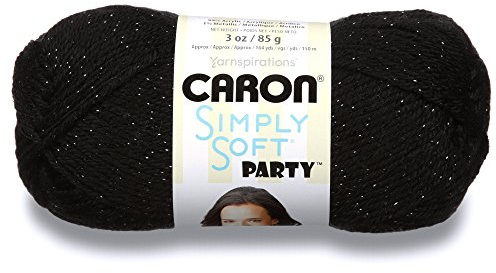 CARON Simply Soft Party - 85G-Black Sparkle