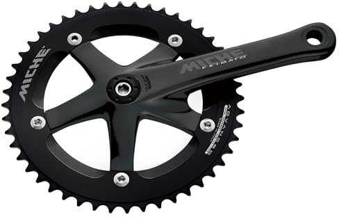 Miche Primato Pista Track Crankset, Black, 170mm / 49t