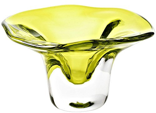 CRISTALICA Schale Pavel gelb 13 x 13cm