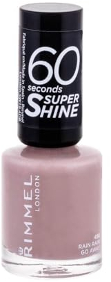 Rimmel - Vernis à Ongles 60 Seconds Super Shine Rita Ora - Ultra Brillance et Longue Tenue - Séchage Rapide - Rain Rain go Away - 8ml