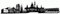 Samunshi® Hannover Skyline Aufkleber Sticker Autoaufkleber City Gedruckt - 15x3,4cm schwarz