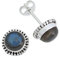 Ohrstecker 925 Silber Labradorit grün blauer Stein Edelstein Ohrringe echt Silber Damen Sterling Silber Stecker Geschenk(MOS-041-05)