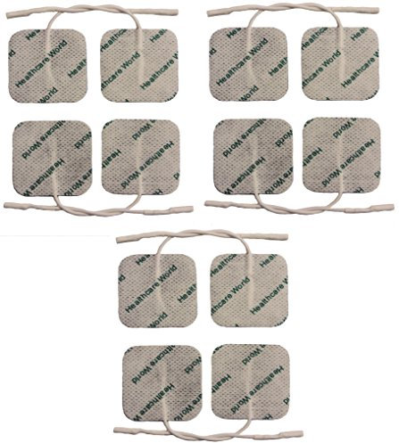 Tens Electrode Pads 4x4cm (12 pcs) Self-Adhesive Tens Pads for Back, Knee, Shoulder, Hand, Pelvic Pain Compatible with Lloyds,Tenscare,NeuroTrac,Bodyclock,Tens7000 Machines