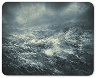 Destination Vinyl Ltd Stormy Seas Mouse Mat Pad - Water Sea Boat Waves PC Computer #8388