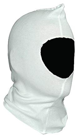 Painters Hood Spray Sock - 100% Bleached White Cotton