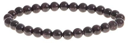 Bracelet Grenat Pierre Naturelle 6mm | Amour & Passion | Marque française | Satisfait ou remboursé | (Grenat)