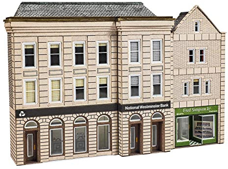 Metcalfe PN971 Low Relief Bank and Shop N Gauge Card Kit