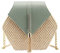 Bausweety Sac à bandoulière en paille pour femme, vert, Small