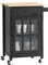 SoBuy FKW98-SCH Chariot de Service Desserte de Cuisine à roulettes Meuble de Rangement pour Cuisine et Salon L63xP46xH88cm - Noir