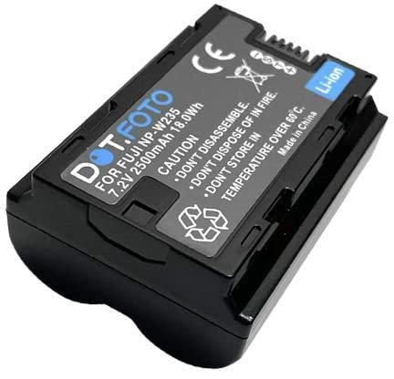 Dot.Foto NP-W235 Premium Hohe Kapazität 7.2v / 2500mAh Akku für Fujifilm X-T4, GFX 100s