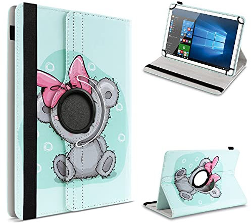 UC-Express Tablet Schutzhülle - kompatibel mit Jay-Tech TP20M Allen 10.1 Zoll Geräten - 360 Grad Hülle für Tablets - ultradünne Tablettasche - Tablet Case - 2 fache Standfunktion
