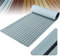 1pc 240*90*0.6cm EVA-Schaum Faux Teak Boat Decking Sheet rutschfeste Matte selbstklebende Marine Bodenbelag Teppich für Boote Yachten Schiffsdecks Schnellboote Surfbretter (Hellgrau über Schwarz)
