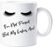 NA Wimpernbecher Ich Bin Nicht perfekt, Aber Meine Wimpern sind Keramik Neuheit Geschenk Geschenk Muttertag Tasse Geschenk