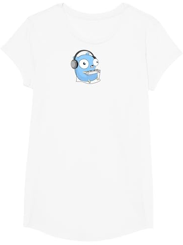 Go Developer Tee Golang Music Gopher T-Shirt T-Shirt