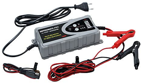 Lampa 70199 Amperomatic PRO, caricabatteria Intelligente, 12V - 5A