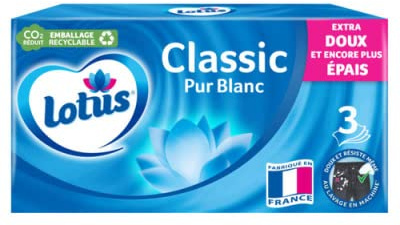 Lotus Mouchoirs lotus boite classic pur blanc x80 - La boite de 80 mouchoirs