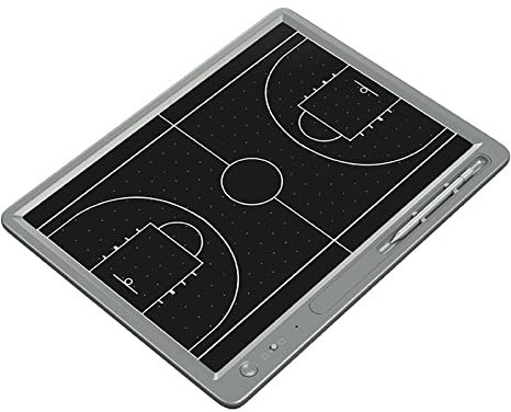 REALN Electronic Coach Taktiktafel Board, Taktikmappe, Wiederverwendbares, Instant Erase, Coaching Board (Color : Basketball-15 inch)