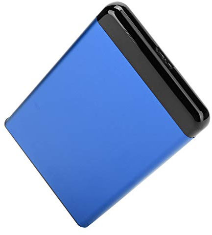Duro Externo Disque Dur Sans Fil Portable 4 TB, Boîtier Mobile USB3.0 2,5 Pouces S/HDD SATA en Alliage D'Aluminium Bleu