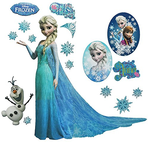 alles-meine.de GmbH großes Set: Wandtattoo/Wandsticker - die Eiskönigin - Aufkleber Wandaufkleber für Mädchen - völlig unverfroren ELSA Arendelle/Poster - Postersticke..