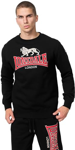 Lonsdale Herren Rundhals Sweatshirt Normale Passform LAWINS