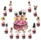 25 Stück Pug Cake Dekorationen Pug Cake Topper Cupcake Toppers für Pug Dog Dekorationen Geburtstag Dekoration Pug Party Dekoration Geburtstag Lieferung
