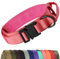 Joytale Collier Chien Tactique, Réglable Collier pour Chien avec poignée pour Chiens de Taille Moyenne Collier de Chien de 3,8 cm de Large Collier de Chien en Nylon, Rose Vif, M
