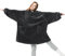 BEDSURE Hoodie Decke mit Ärmeln - Kuschelpullover als Geschenke für Frauen - Tragbare Decke zum Anziehen Erwachsene Kuscheldecke mit Ärmeln Warm Geschenke für Freundin Mütter, Anthrazit 129x75cm