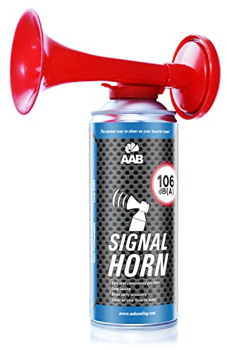 AABCOOLING Signal Horn 1x Sicherheitshorn nicht brennbar -106 dB(A), Bis zu 120 Signale, Lautes Geräusch Horn für Bootfahren, Drucklufthupe, Wassersport, Meereswassersport, Bootshörner K3