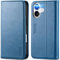 TUCCH Wallet Case for iPhone 16 (6.1) 2024, Premium PU Leather Case with[RFID Blocking][Shockproof TPU][Card Slots] Kickstand, Book Style Flip Foldable Case Compatible with iPhone 16 5G, Lake Blue