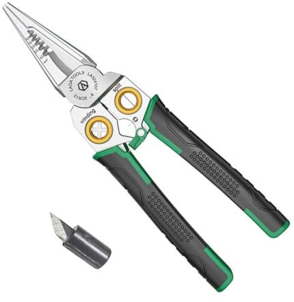 Rxuaw Multi-function Wire Stripping Pliers Super Easy Operation Electrical Crimping Tool Suitable for Repairing Wiring Problems