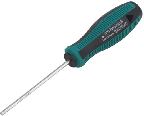 H3 x 75 mm metrischer 3 mm Sechskant-Schraubendreher, magnetische Spitze, Präzisions-Sechskant-Schraubendreher, Handwerkzeug