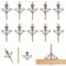 100 Pieces Cheville Brique Creuse avec Vis, Cheville Parpaing Creux Forme D'Avion Forme Papillon, Cheville Placo pour Plaques Plâtre, Panneaux Fibres Gypse, Béton, Briques, Murs Creux